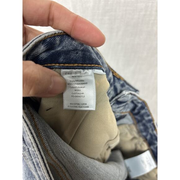 rag & And Bone Dre Low Rise Slim Boyfriend Jean in Nora 26 - Picture 9 of 10